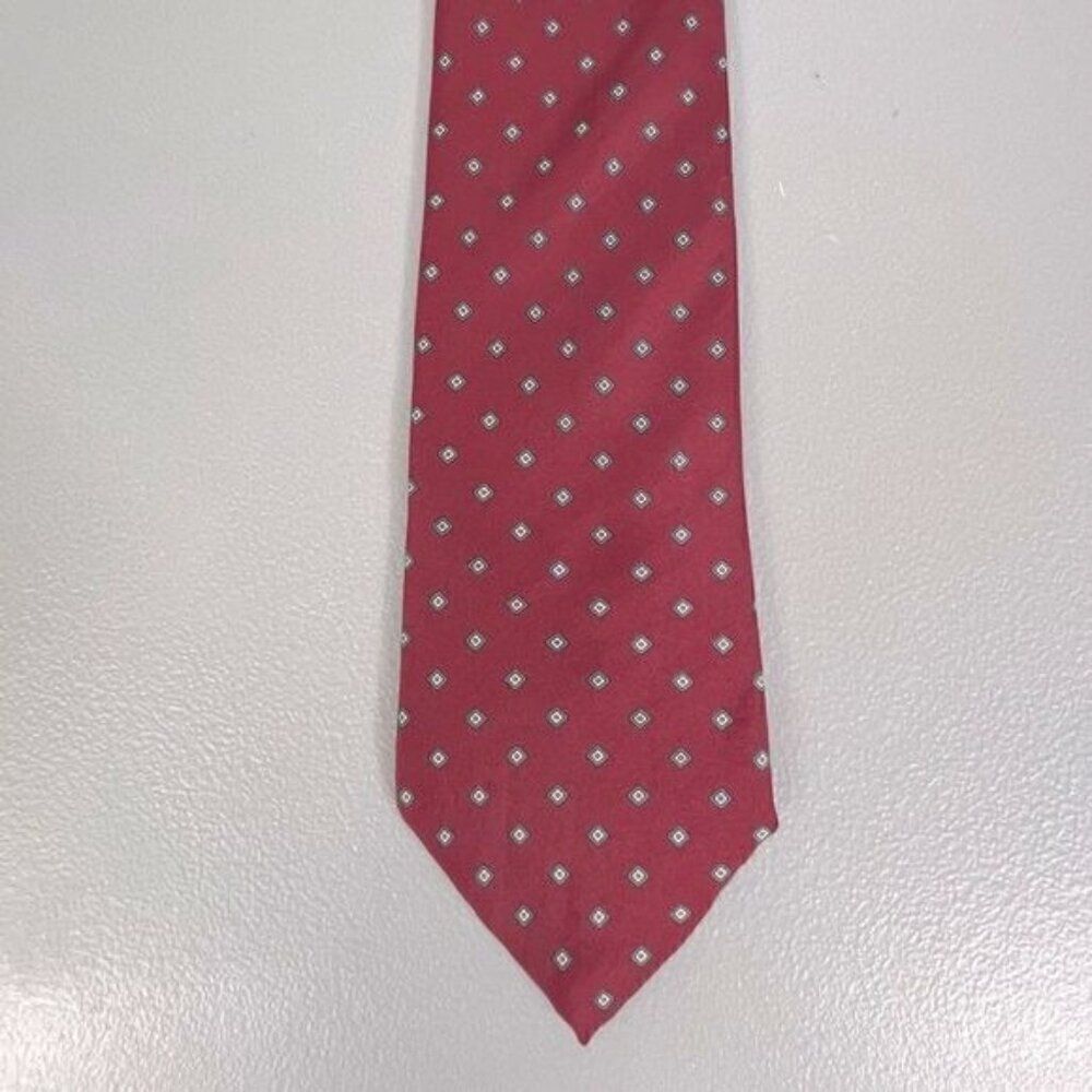 LORD & TAYLOR MENS SILK TIE RED